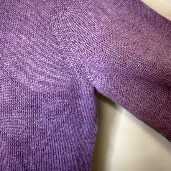 LINKS Baby Alpaca Fashions Hooded Sweater-Purple-Medium-NEW W/TAG, Made In PERU - Picture 5 of 7